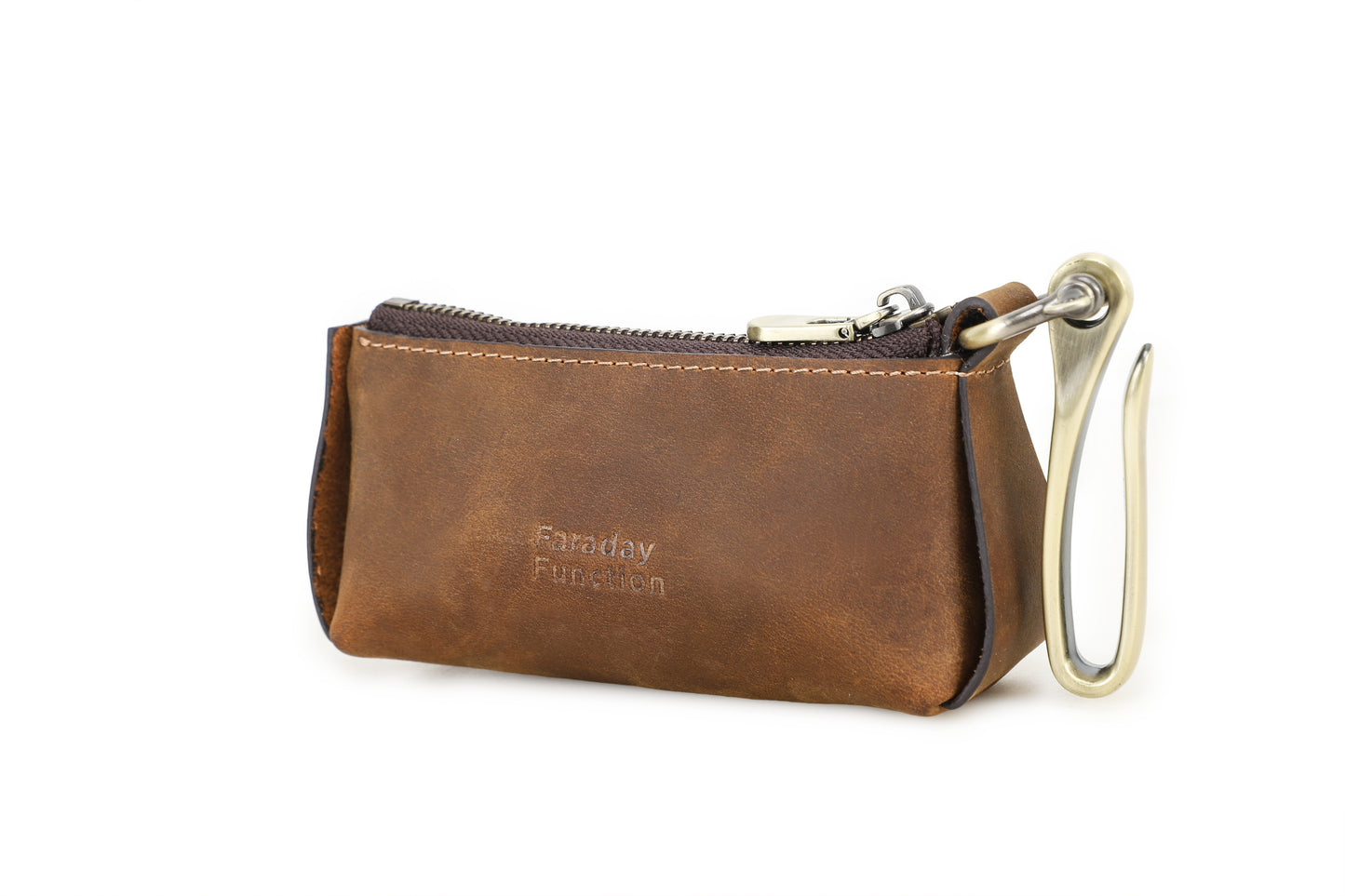 Luxe Lederen RFID Sleutelhouder - Premium Anti-Diefstal Organizer